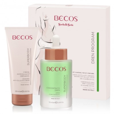 Snella&Soda Kit Dren Program - Entwässernde Anti-Cellulite-Creme + Dren Konzentrat 